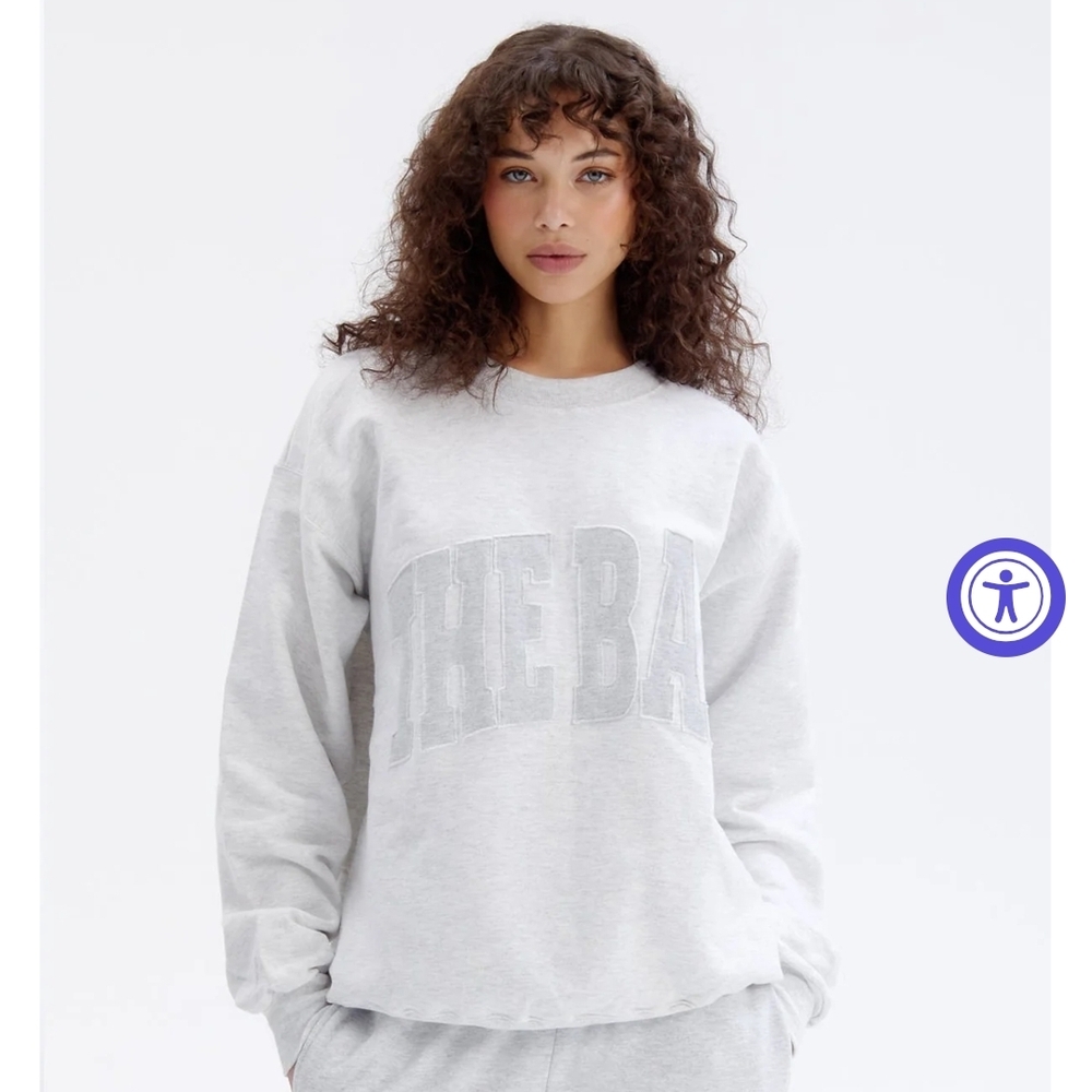 The Bar Light Gray Crewneck Sweater - Picture 6 of 9